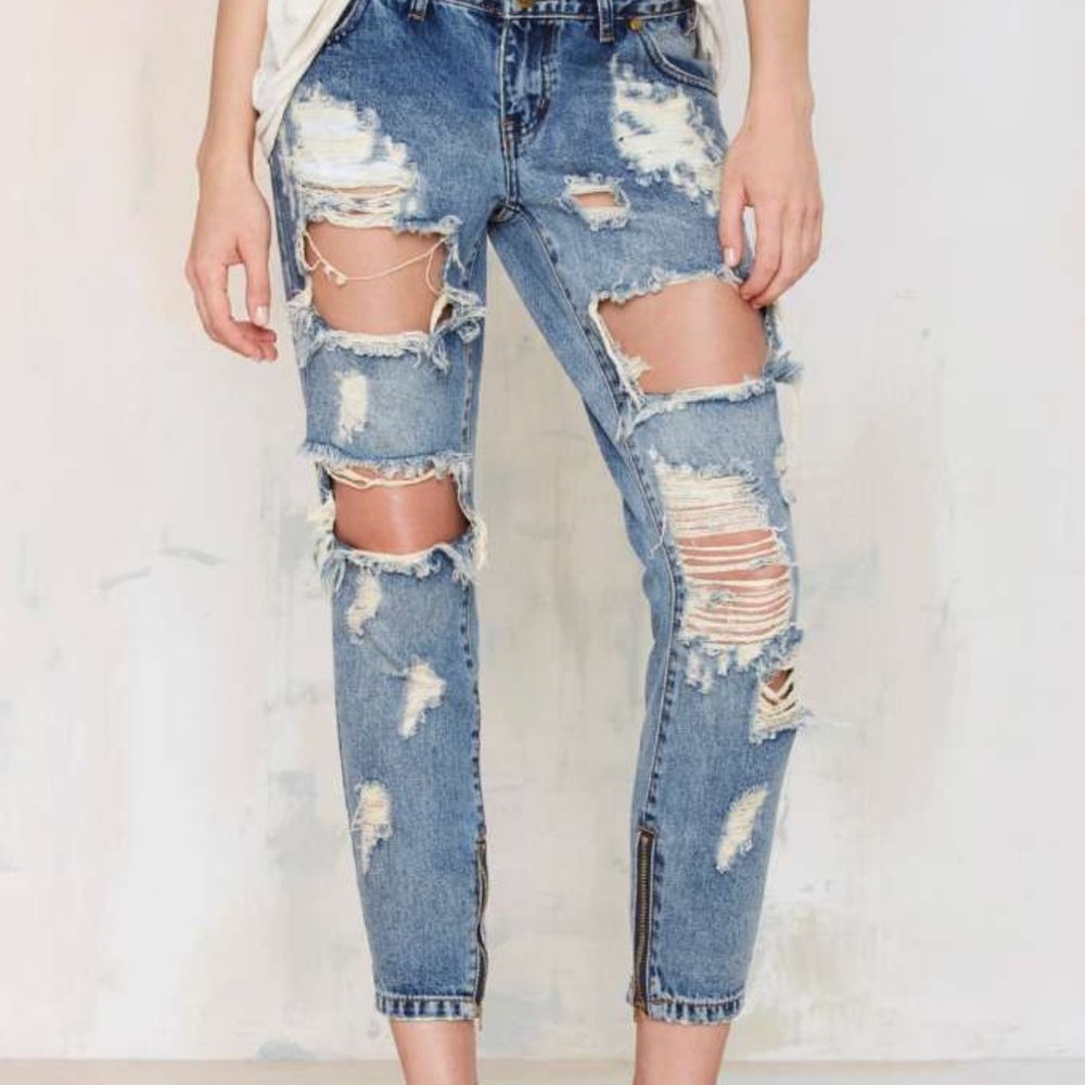 One Teaspoon Trashed Freebirds Jean